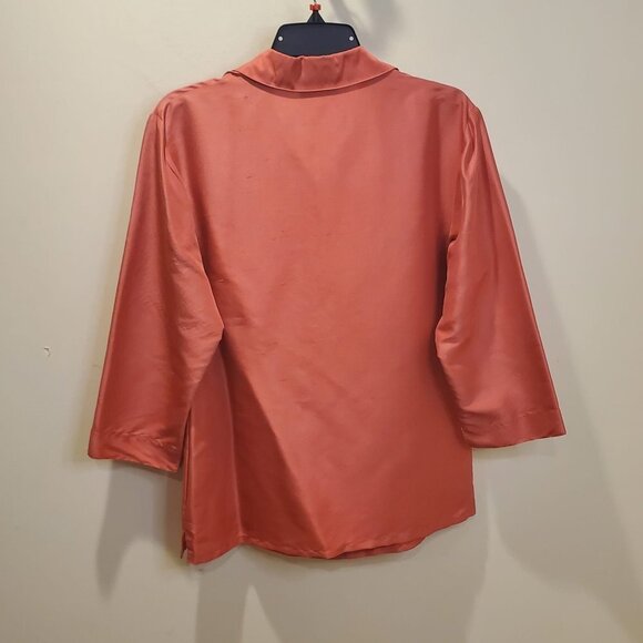 Style & Co. collection Bottom Shirt 100% silk - Picture 7 of 8